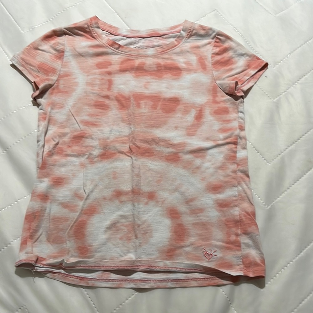 Girls Pink tie dye shirt